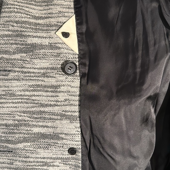 Aritzia Wilfred Maison Wool coat white/grey melange sz S - Picture 8 of 8